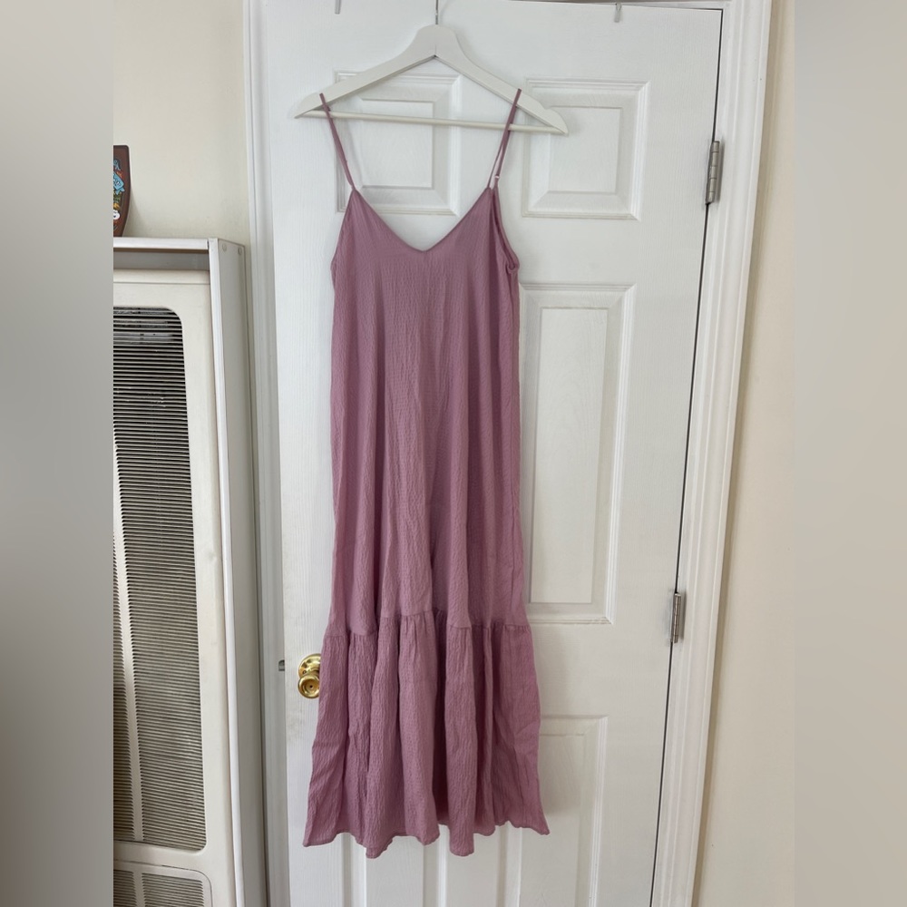 NWOT ZARA Pink/ purple maxi dress XS (fits a small too)